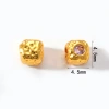 Brass, high-preservation color, zircon, meteorite-patterned, square beaded, chamfered, beaded bracelet, braided rope accessory Specification image